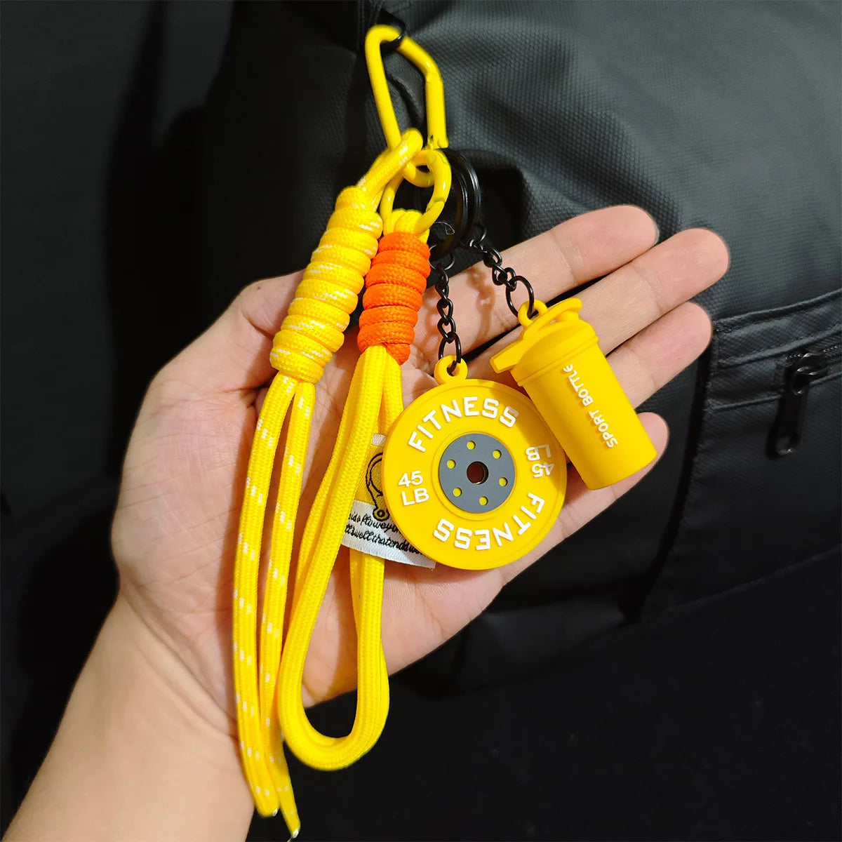 Mini Dumbbell Gym Keychain Set